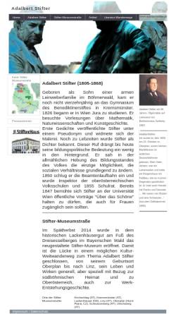 Vorschau der mobilen Webseite www.adalbertstifter.at, Adalbert Stifter