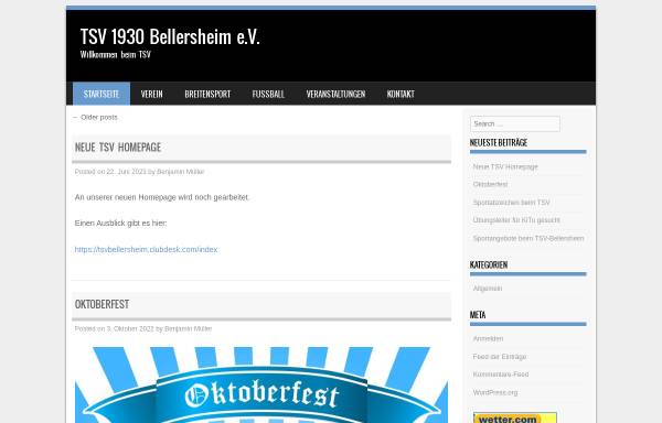 Vorschau von www.tsv-bellersheim.de, Bellersheim Unternehmensgruppe