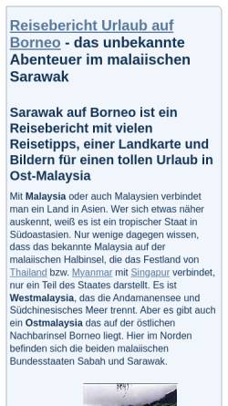 Vorschau der mobilen Webseite www.astrosoft.de, Sarawak, das unbekannte Abenteuer in Borneo [Philipp Nick]