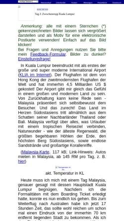 Vorschau der mobilen Webseite www.thetwins74.de, Stop Over in Kuala Lumpur [Christian Schütt]