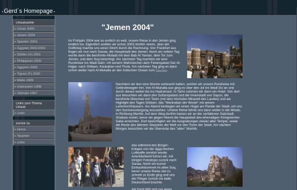 Vorschau von www.gerd-dietel.de, Unsere Reise in den Jemen [Gerd Dietel]