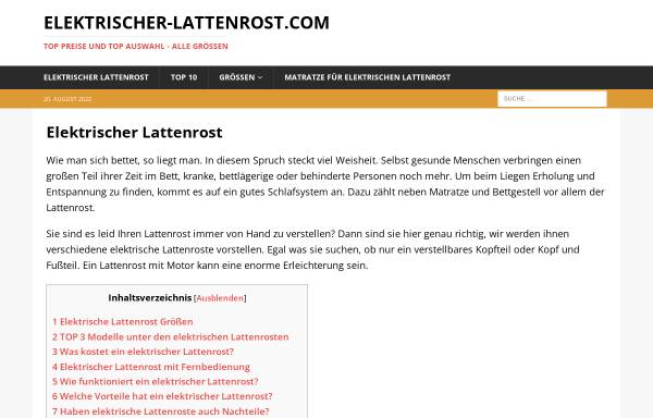 Vorschau von www.lattenrost-matratzen.de, Lattenrost-Matratzen.de, Sascha Spies