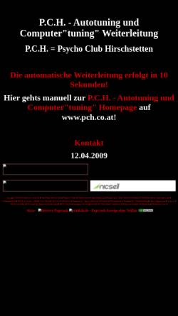 Vorschau der mobilen Webseite www.pch.co.at, Psycho Club Hirschstetten