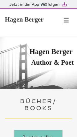Vorschau der mobilen Webseite www.hagen-berger.de, Hagen Berger