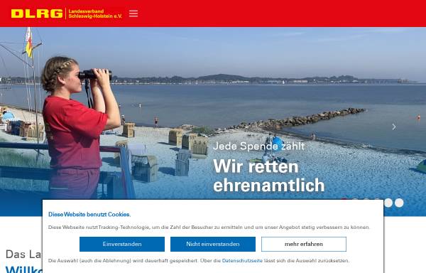 Vorschau von sh.dlrg.de, Deutsche Lebens-Rettungs-Gesellschaft (DLRG), Landesverband Schleswig-Holstein
