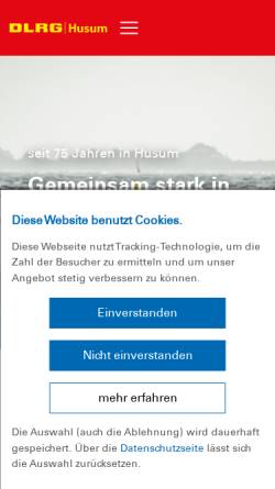 Vorschau der mobilen Webseite husum.dlrg.de, DLRG Husum