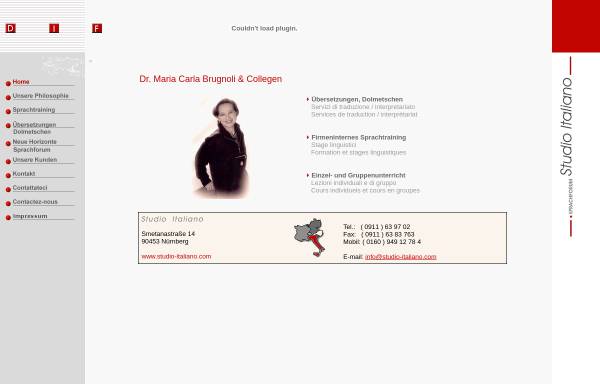 Vorschau von www.studio-italiano.com, Dr. Maria Carla Brugnoli