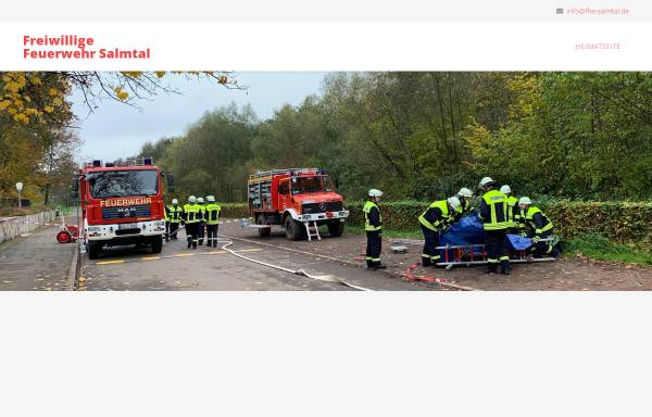 Vorschau von www.ffw-salmtal.de, Freiwillige Feuerwehr Salmtal