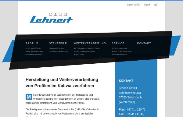 Vorschau von www.lehnert-profile.de, Lehnert GmbH