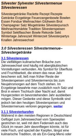 Vorschau der mobilen Webseite www.silvestergruesse.de, Silvestergruesse.de