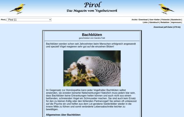 Vorschau von www.pirol.de, Pirol