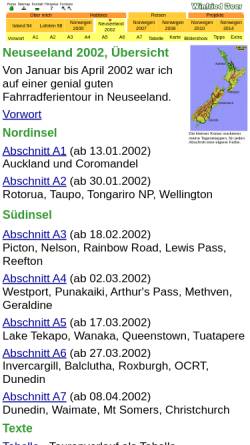 Vorschau der mobilen Webseite www.w-beer.de, Fahrradferientour in Neuseeland [Winfried Beer]