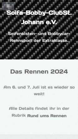 Vorschau der mobilen Webseite www.soifa-bobby-club.de, Soifa-Bobby-Club St. Johann e. V.