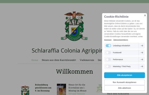 Vorschau von www.schlaraffia-colonia-agrippina.de, Schlaraffia Colonia Agrippina e.V.