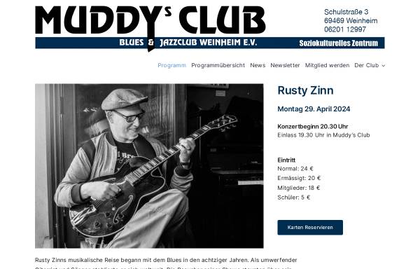 Vorschau von www.muddys-club.de, Muddy's-Club