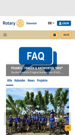 Vorschau der mobilen Webseite www.rotary.at, Rotary Österreich