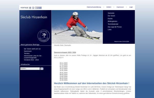 Vorschau von www.skiclub-hirzenhain.de, Skiclub Hirzenhain