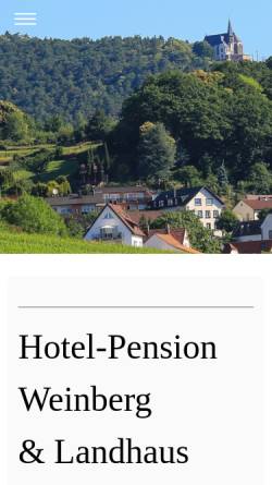 Vorschau der mobilen Webseite www.haus-weinberg.de, Hotel-Pension Weinberg