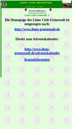 Vorschau der mobilen Webseite www.herrmann-gruenstadt.de, Lions Club Grünstadt