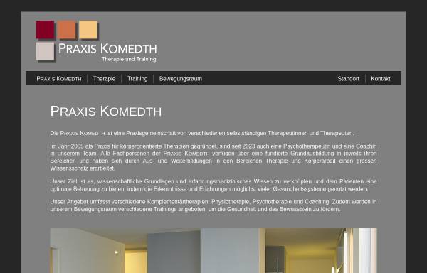 Vorschau von www.komedth.ch, KOMEDTH – Praxis für komplementärmedizinische Therapien