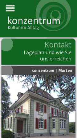 Vorschau der mobilen Webseite www.konzentrum.ch, Konzentrum - Kultur im Alltag