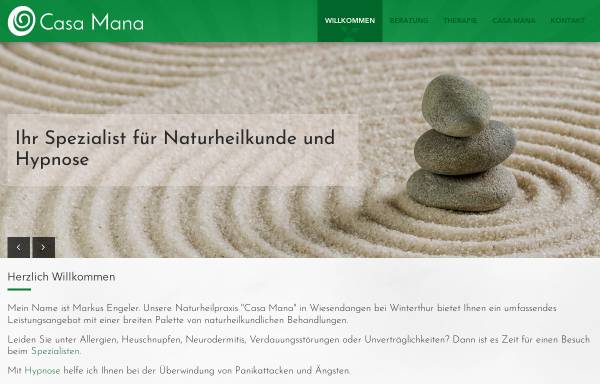 Vorschau von www.casamana.ch, Naturheilpraxis Casa Mana