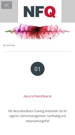 Vorschau der mobilen Webseite www.neurofeed.ch, Verena Oberholzer