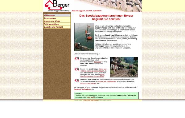 Vorschau von www.bagger-berger.it, Bagger Berger