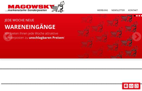 Vorschau von www.magowsky.de, Magowsky Warenhandels GmbH