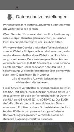 Vorschau der mobilen Webseite www.klosterwessobrunn.de, Jugendkurheim Kloster Wessobrunn
