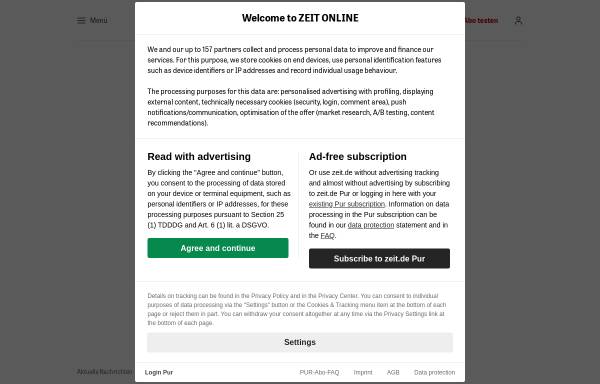 Vorschau von www.zeit.de, Freude, nichts als Freude