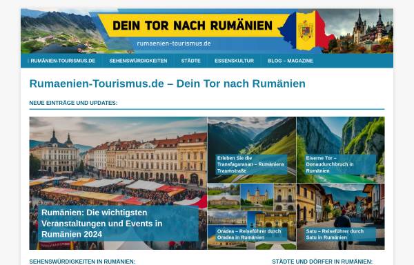 Vorschau von www.rumaenien-tourismus.de, Rumänisches Touristenamt