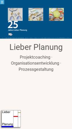 Vorschau der mobilen Webseite www.lieber-planung.de, Lieber Planung