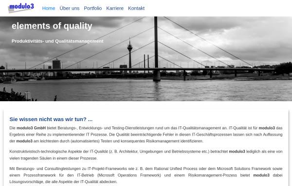 Vorschau von www.modulo3.de, modulo3 homepage