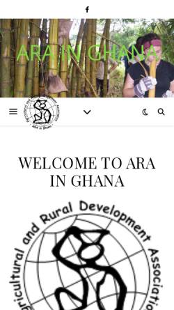 Vorschau der mobilen Webseite www.ara-ghana.de, ARA in Ghana