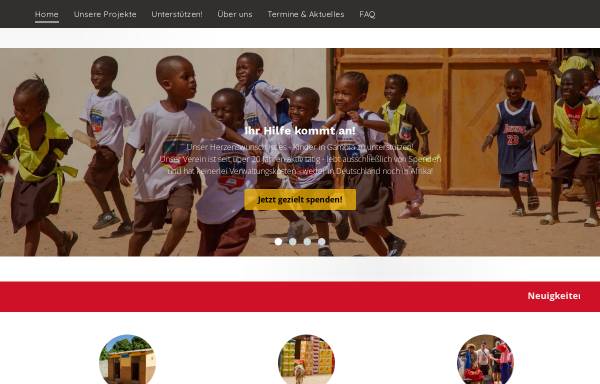 Vorschau von www.gambiahilfe-hohenlohe.com, Verein für christliche humanitäre Hilfe in Gambia e.V.