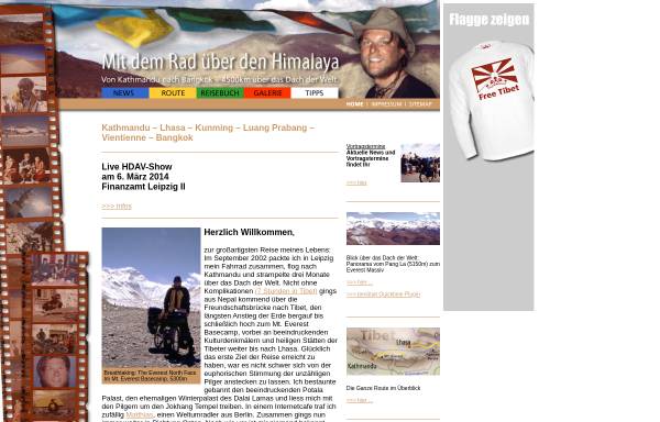 Vorschau von www.himalaya-per-rad.de, Mit dem Rad über den Himalaya