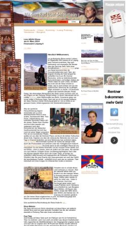 Vorschau der mobilen Webseite www.himalaya-per-rad.de, Mit dem Rad über den Himalaya