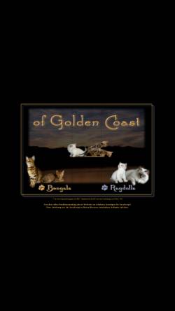 Vorschau der mobilen Webseite www.ofgoldencoast.ch, Golden Coast Cattery