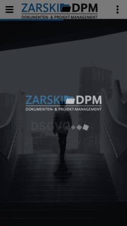 Vorschau der mobilen Webseite zarski.de, Zarski DPM