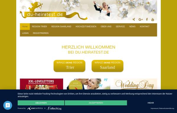 Vorschau von www.du-heiratest.de, Agentur Du heiratest - Dirk Adams