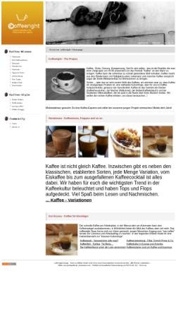 Vorschau der mobilen Webseite www.coffeeright.de, Coffeeright
