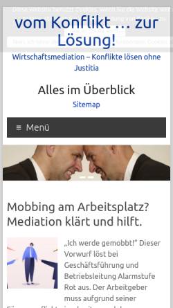 Vorschau der mobilen Webseite mediation-und-wirtschaft.de, Mediation und Wirtschaft - Fachverband für Wirtschaftsmediation e.V.