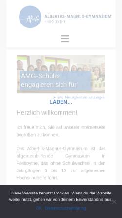 Vorschau der mobilen Webseite amgfriesoythe.de, Albertus Magnus Gymnasium