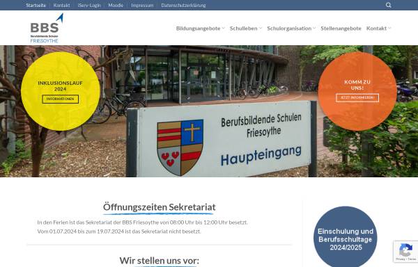 Vorschau von www.bbs-friesoythe.de, Berufsbildende Schulen Friesoythe (BBS)