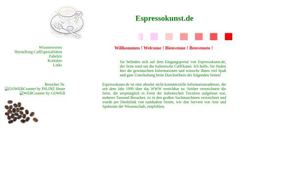 Vorschau von www.espressokunst.de, Italenischer Espresso