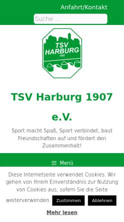 Vorschau der mobilen Webseite www.tsv-harburg.de, TSV Harburg 1907 e.V.