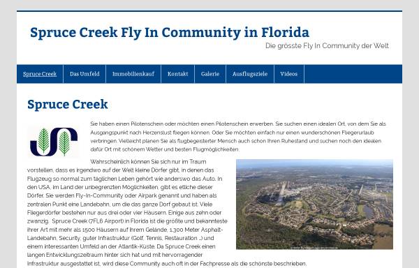 Vorschau von spruce-creek.de, Spruce Creek Fly-In Community