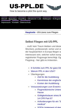Vorschau der mobilen Webseite www.us-ppl.de, Wie erwerbe ich die amerikanischen Privatpilotenlizenz?