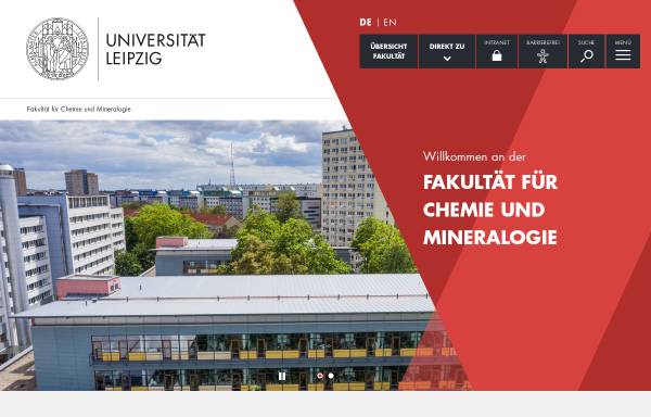 Vorschau von www.uni-leipzig.de, Fakultät für Chemie und Mineralogie an der Universität Leipzig